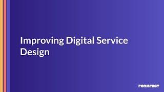 Improving Digital Service Design