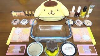 Mixing ”Pom Pom Purin”Slime‼︎Makeup Eyeshadow, Lipstick Into Slime! Satisfying ASMR!!