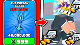 I Bought STRONGEST ENERGY BLADE and Became BEST PLAYER in Roblox Cut Ball Simulator..