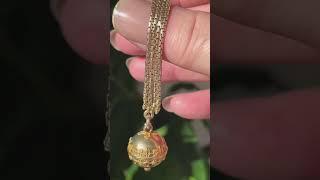 Antique Victorian Etruscan Revival 10ct and 14ct Rose Gold Etruscan Ball Watch Fob Circa 1880’s