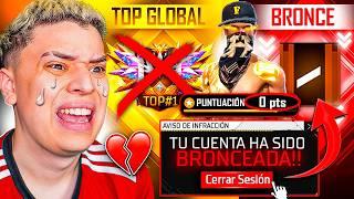 ¡BANEARON MI NUEVA CUENTA TOP 1 GLOBAL DE 4000 DOLARES EN FREE FIRE!  * LLORO EN VIVO*  