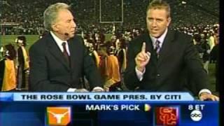 ESPN Gameday Picks, 2006 Rose Bowl - Corso picks Texas