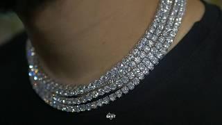 5mm White Gold Tennis Chain - Iced Out Jewelry -  SKRT®