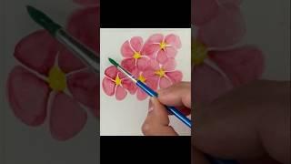 Easy flower painting #art #ytshorts #shorts