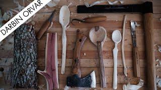 A Relaxing Video of Carving Spoons & Comparing Woods