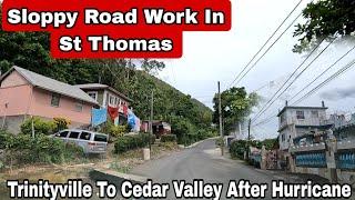 Jamaica  Local Contractor Proved Not Good Enough On Cedar Valley Road Improvement