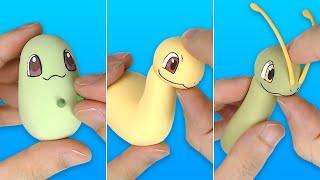 Pokémon Figures Making - Chikorita line!!(Bayleef, Meganium) | Clay Art