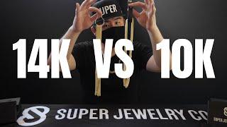 10K vs 14K Gold Chains -  Super Jewelry Co