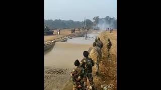 tank running in water Indian army