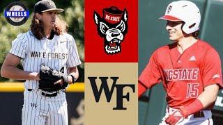 NC State vs #2 Wake Forest Highlights (Game 1) | 2023 College Baseball Highlights