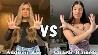 Charli d'amelio vs addisonrae tiktok