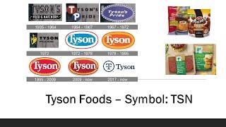 Profitable Food Company - Tyson Foods - Stock Symbol: TSN