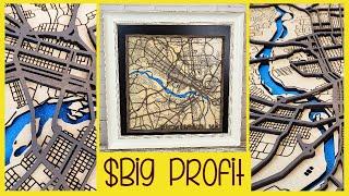 Make BIG Money – How to Make the Easiest 3D Laser Cut Map!