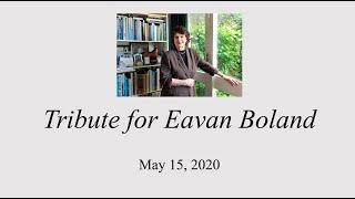 Eavan Boland Tribute