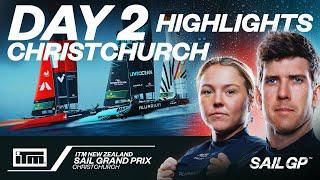 Day 2 Highlights // ITM New Zealand Sail Grand Prix | SailGP