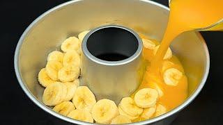 Just bananas and orange! The most delicious homemade dessert in 5 minutes! No baking!