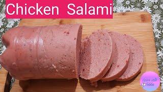 "Ramadan special"Easy and Healthy Homemade Chicken Salami Recipe  || by  spice with Tabbu ||