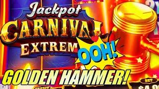 NEW! JACKPOT CARNIVAL EXTREME! OOH! A GOLDEN HAMMER!! Slot Machine (Aristocrat)