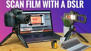 How to scan and convert film at home with a dslr and lightroom