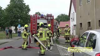 Brand 2 Wohnung Dach/ Treppe  Neukieritzsch OT Lobstädt