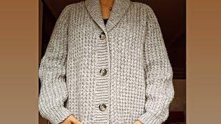 Tiğişi Hırka Yapımı(Part 11)#renkhanetasarım #tığişihırka #crochet #crochetcardigan