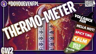 FPL JUiCE Thermo-Meter  | Gameweek 2 - Who's Hot & Who's Not! | FPL 2024/25