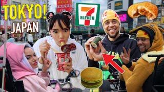 TRYING RARE 7-ELEVEN SNACKS IN TOKYO JAPAN!!  + REAL LIFE MARIOKART & MORE!!