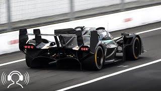 [3D Binaural Audio] Aston Martin Valkyrie AMR-LMH Testing at Monza Circuit!