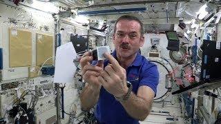 Astronaut Chris Hadfield Plays Jamie Hyneman and Adam Savage's Space Game on the ISS