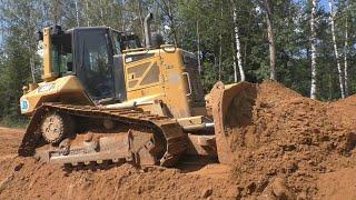 Cat D6N XL pushing sand