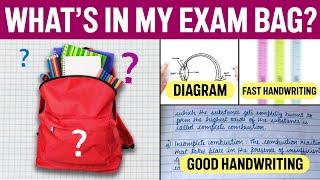 WHAT'S IN MY EXAM BAG| Only 1% Students actually know about this| #exampreparation