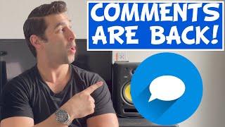 Comments are now BACK on YouTube Topic Channel Videos