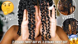 2 STRAND vs. 3 STRAND TWISTOUT... THE DIFFERENCE!!!!   | Slim Reshae