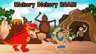 Hickory Dickory Dock Nursery Rhyme️ |Dinosaur for Kids| Tyrannosaurus Rex| toddler|