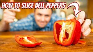 2 Ways To Cut Bell Peppers | The Second Way Is My Favorite