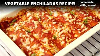 Veg Enchiladas Recipe - From Scratch With Tortilla & Sauce | Indian Restaurant Style CookingShooking