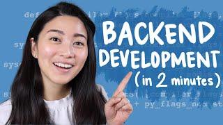 Backend Development explained in 2 minutes // Tech in 2