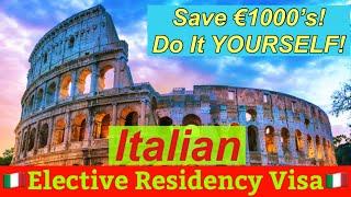 Italian Elective Residency Retirement Visa ️ YOU Can Do This!!