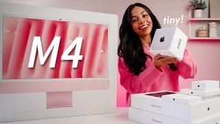 M4 Mac mini is so cute! (unboxing the ENTIRE M4 Mac lineup)