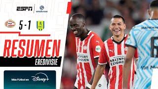 Resumen I PSV Eindhoven 5-1 Waalwijk I Eredivisie I Doblete del 'Chucky' en el debut granjero