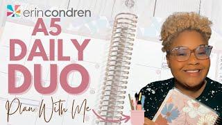 Erin Condren A5 Daily Duo Plan With Me | July 2022