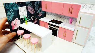 DIY Miniature Cardboard House #12    A Modern Kitchen