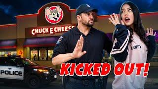 Spending 24 HOURS AT CHUCK E CHEESE  | eslis