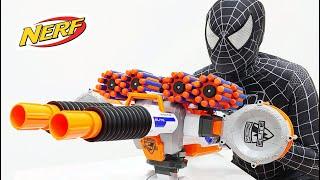 Spider Man vs Bad Guy Nerf War (Venom First Person Shooter)