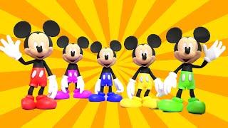 Five little Mickey mouse Jumping on the Bed and more Rhymes