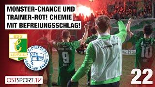 Monster-Chance und Trainer-Rot! Chemies Befreiungsschlag: Chemie - Hertha 03 | Regionalliga Nordost