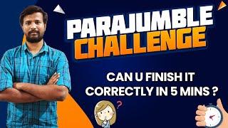 CAN U FINISH IT CORRECTLY IN 5 MINS ? PARAJUMBLE CHALLENGE | MR. ABITH