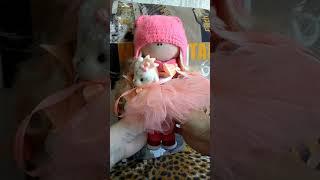 Интерьерная кукла, персиковая девочка. Подробный видеообзор