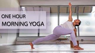 One Hour Morning Yoga —Energizing Full Body Power Flow for Strength and Flexibility — Feel Good