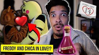 I LET FREDDY FAZBEAR USE THE VALENTINE'S DAY LOVE POTION ON CHICA AT 3AM (THEY FELL IN LOVE!!)